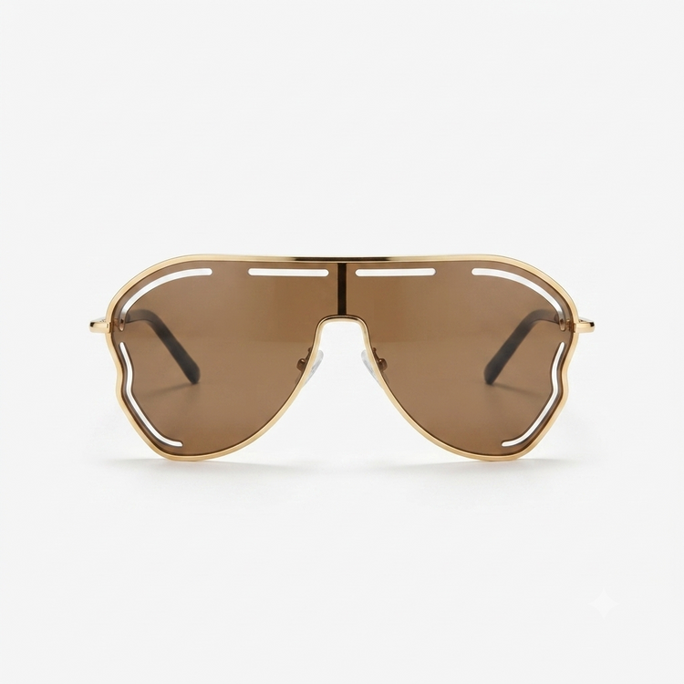 Daring Alloy Oversized Sunglasses