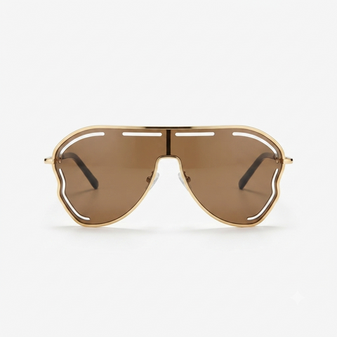 Daring Alloy Oversized Sunglasses