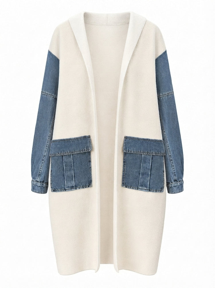 Adventurous Knit Denim Cardigan