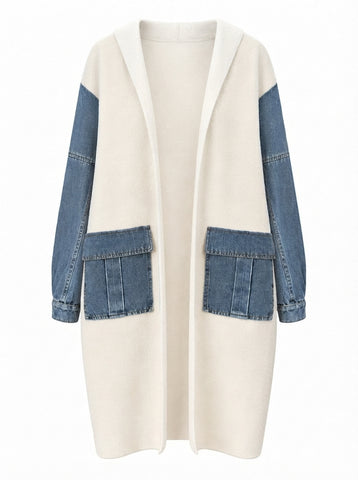 Adventurous Knit Denim Cardigan