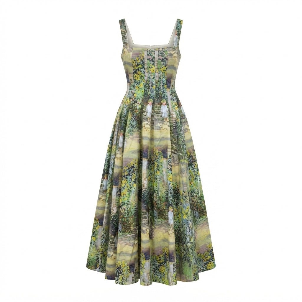 Wanderlust Floral Print Midi Dress