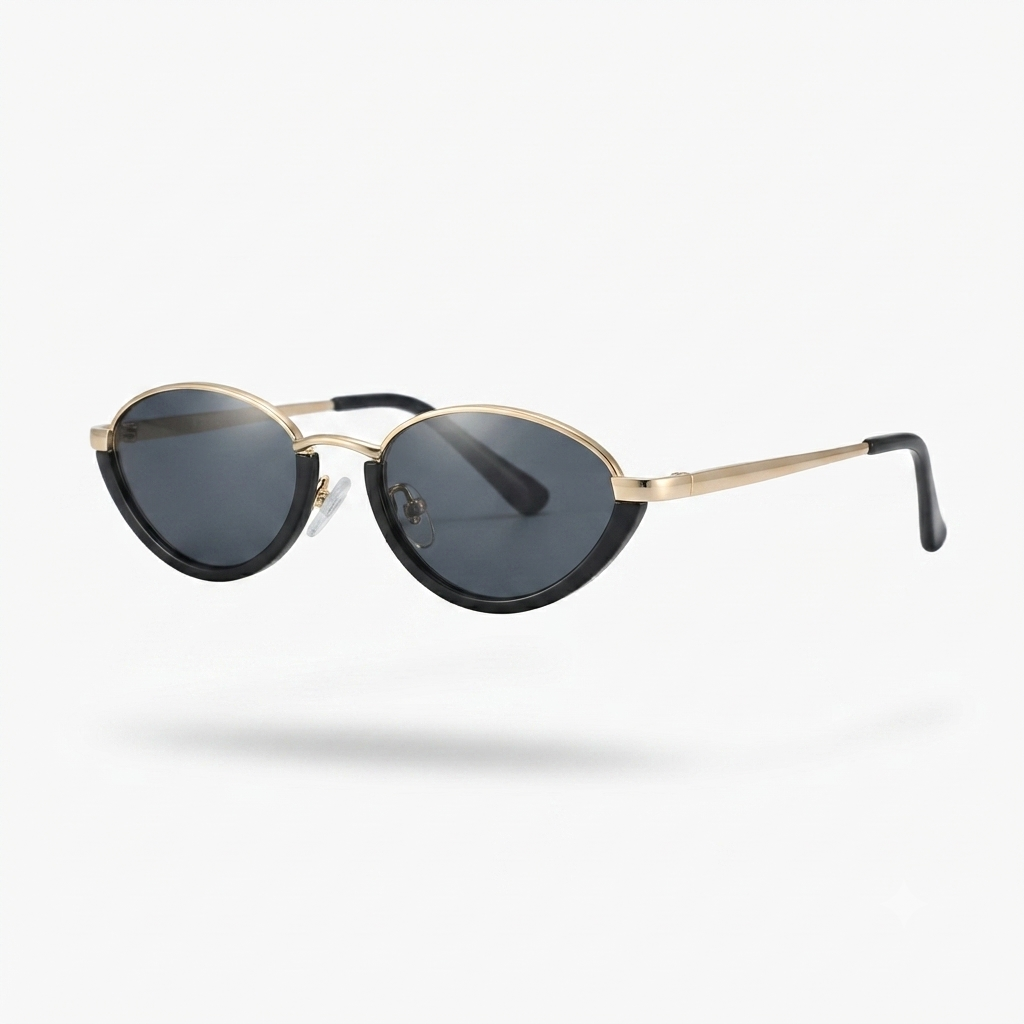 Confident Metal Cat Eye Sunglasses