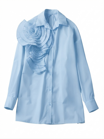 Audacious Ruffled Button-Up Shirt