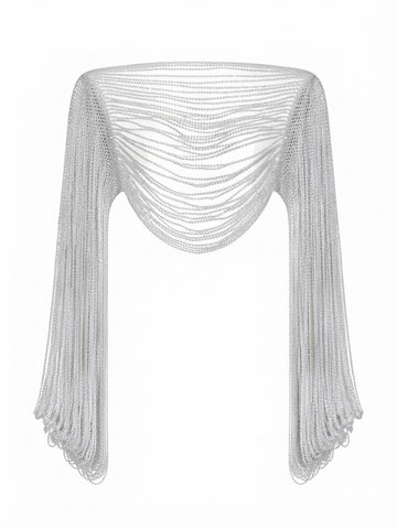 Radiant Beaded Fringe Top