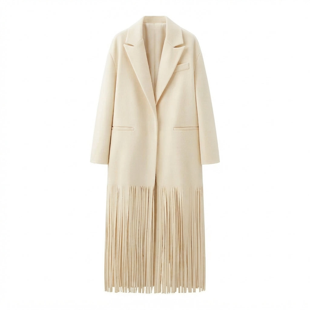 Free Spirit Tassel Longline Coat