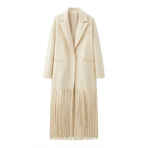 Free Spirit Tassel Longline Coat