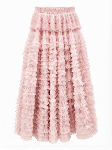 Limitless Tiered Chiffon Maxi Skirt
