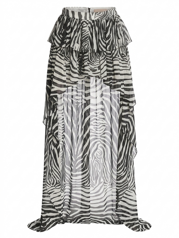 Fierce Zebra Print Maxi Dress