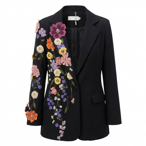 Final Sale Flower Blazer