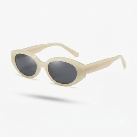 Confident Vintage Oval Sunglasses