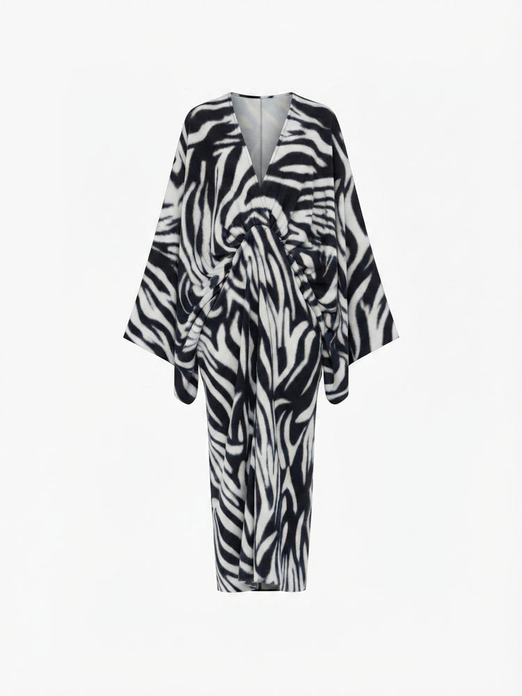 Wild Heart Zebra Print Maxi Dress