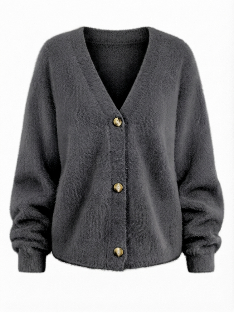 Grounded Knitted Oversized Cardigan