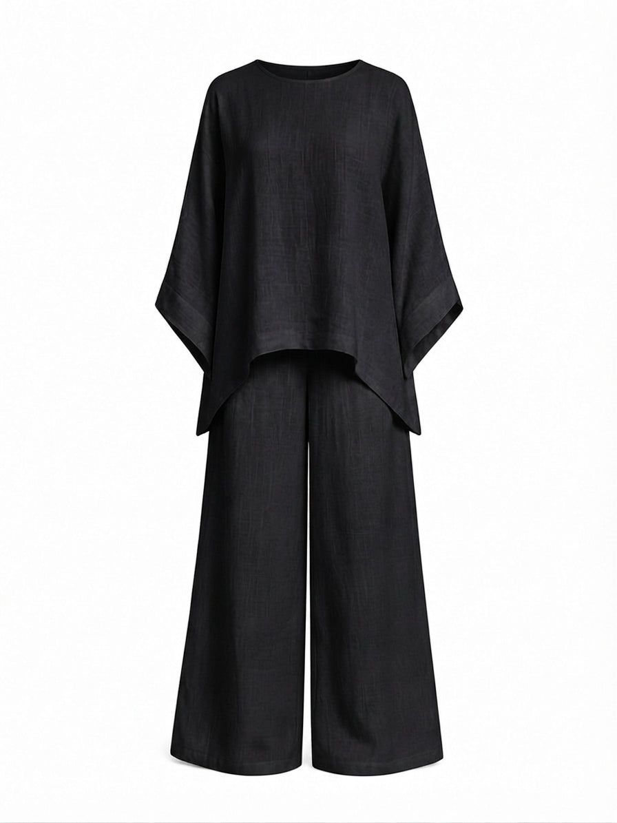 Grounded Loose Wide Leg Set