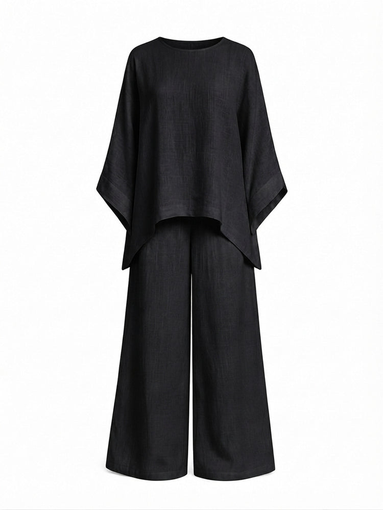 Grounded Loose Wide Leg Set