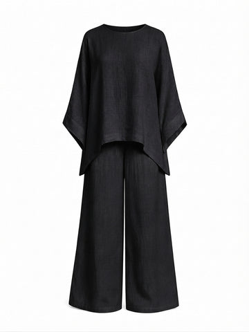 Grounded Loose Wide Leg Set