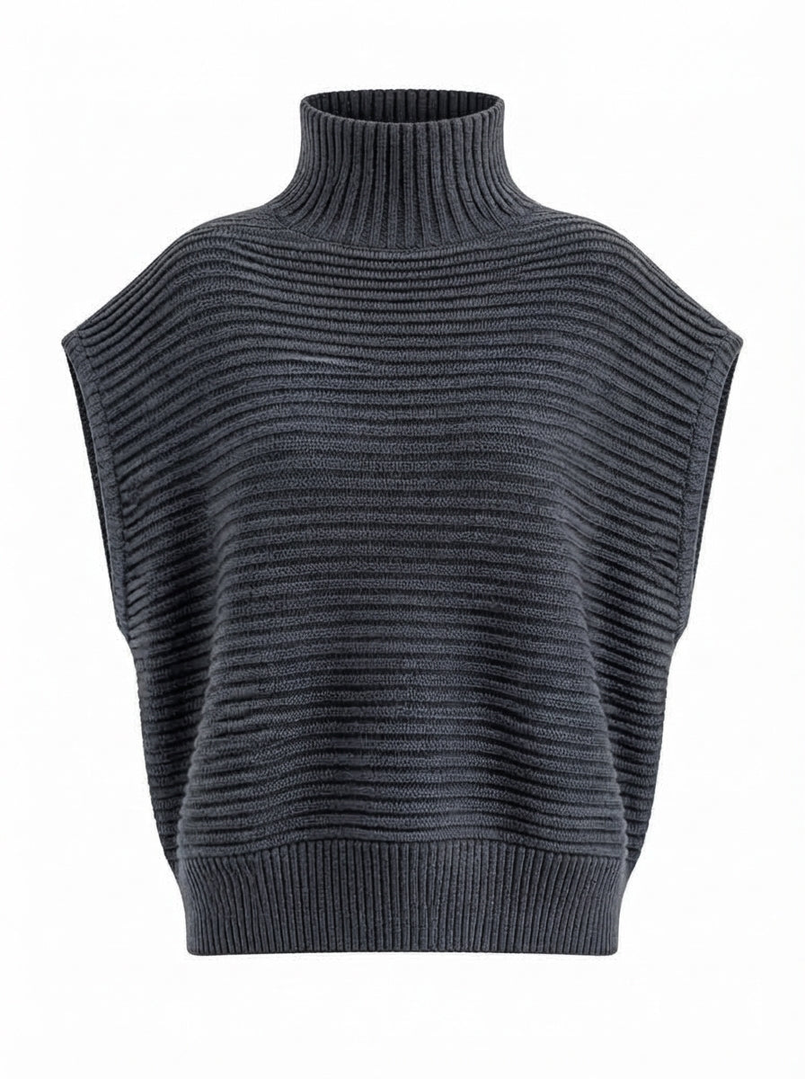 Grounded Knitted Turtleneck Pullover