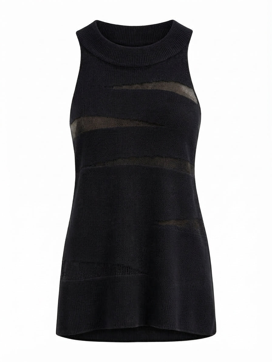 Audacious Sheer Knit Tank Top