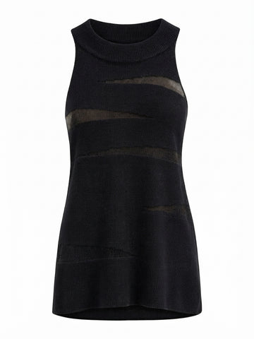 Audacious Sheer Knit Tank Top