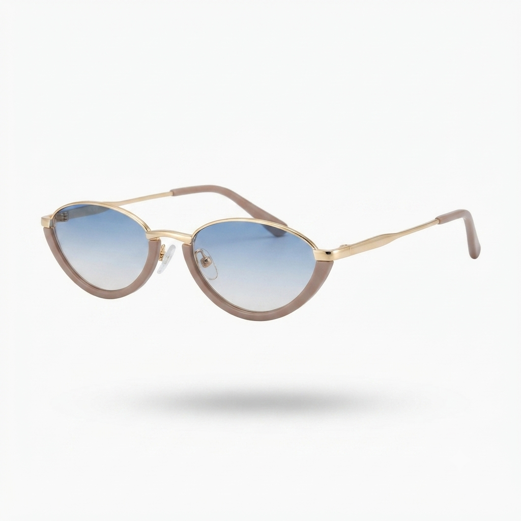 Confident Metal Cat Eye Sunglasses