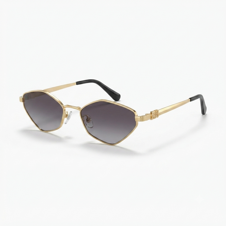 Daring Gold Cat Eye Sunglasses