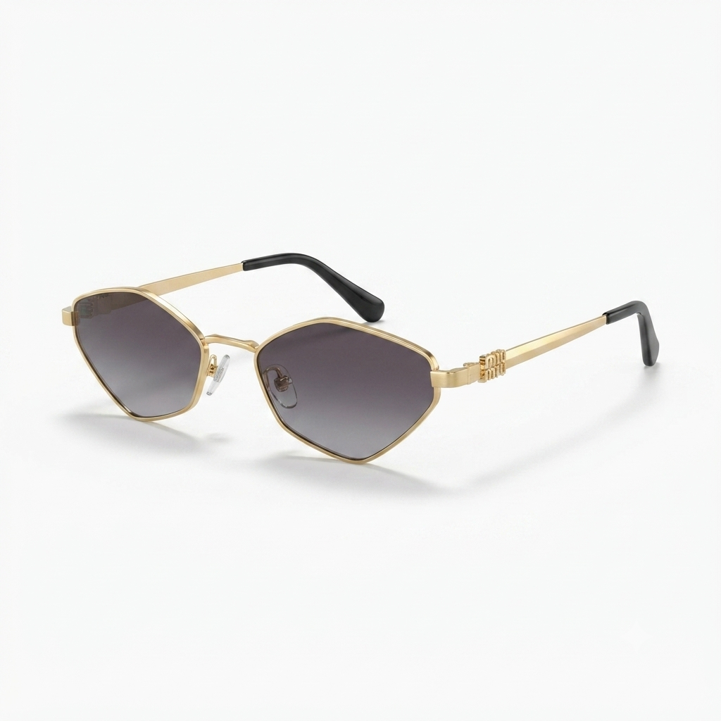 Daring Gold Cat Eye Sunglasses