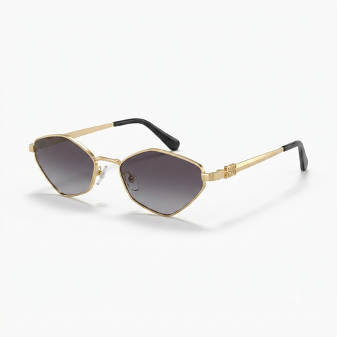 Daring Gold Cat Eye Sunglasses