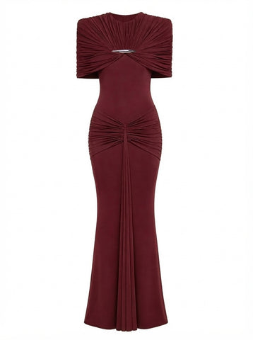 Radiant Pleated Mermaid Maxi Dress