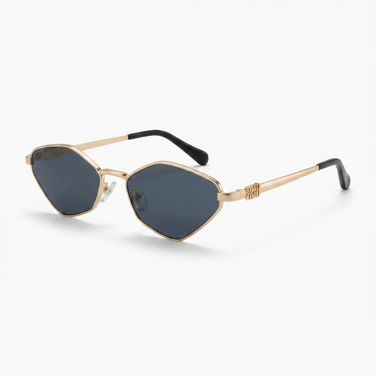 Daring Gold Cat Eye Sunglasses