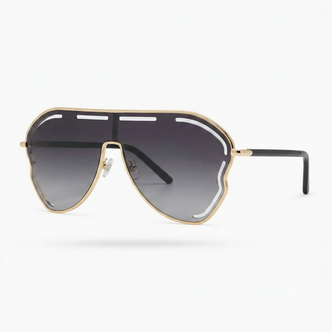 Daring Alloy Oversized Sunglasses