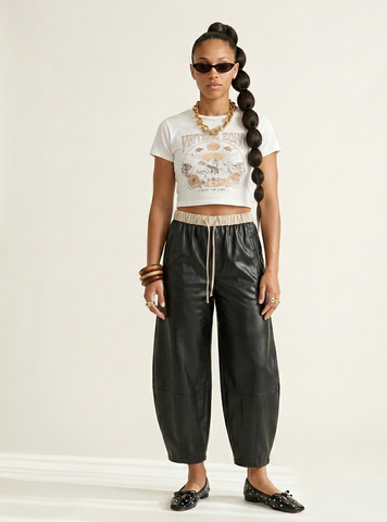 Bold Drawstring Wide Leg Pants