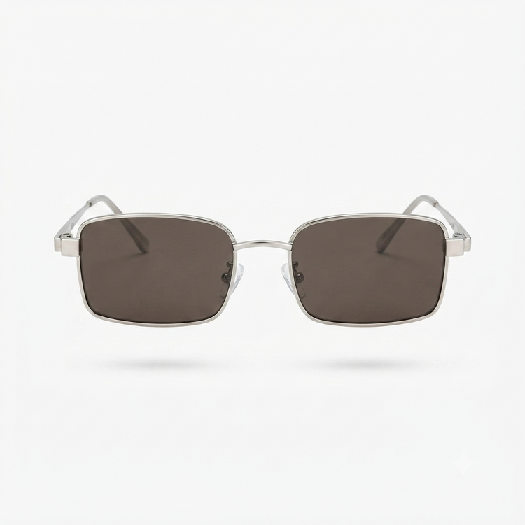 Daring Gold Rectangle Sunglasses