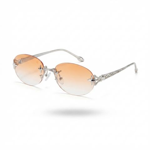 Daring Metal Cat Eye Sunglasses