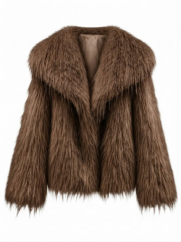 Fierce Shaggy Faux Fur Coat