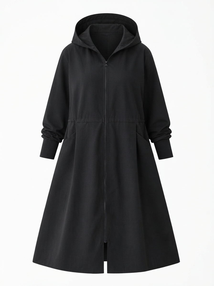 Grounded Hooded Oversized Trench