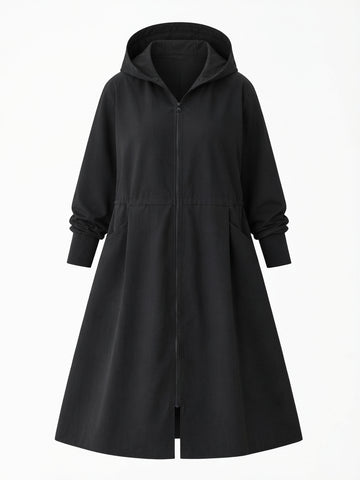 Grounded Hooded Oversized Trench