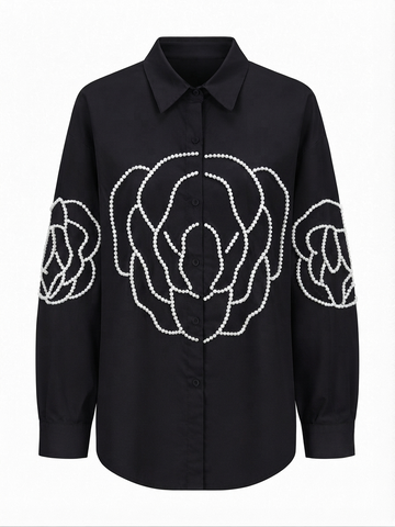 Radiant Pearl Embellished Blouse
