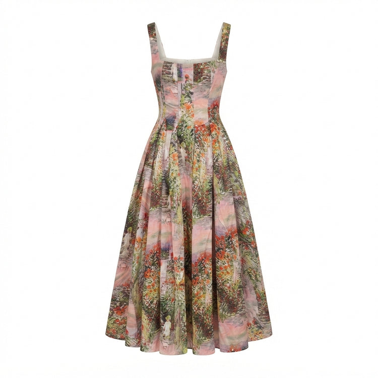 Wanderlust Floral Print Midi Dress