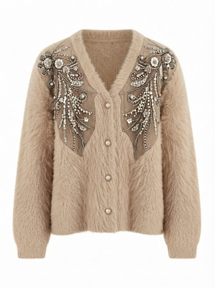 Ethereal Sequin Embroidered Cardigan