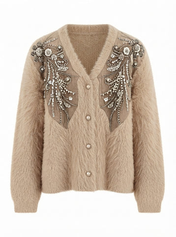 Ethereal Sequin Embroidered Cardigan
