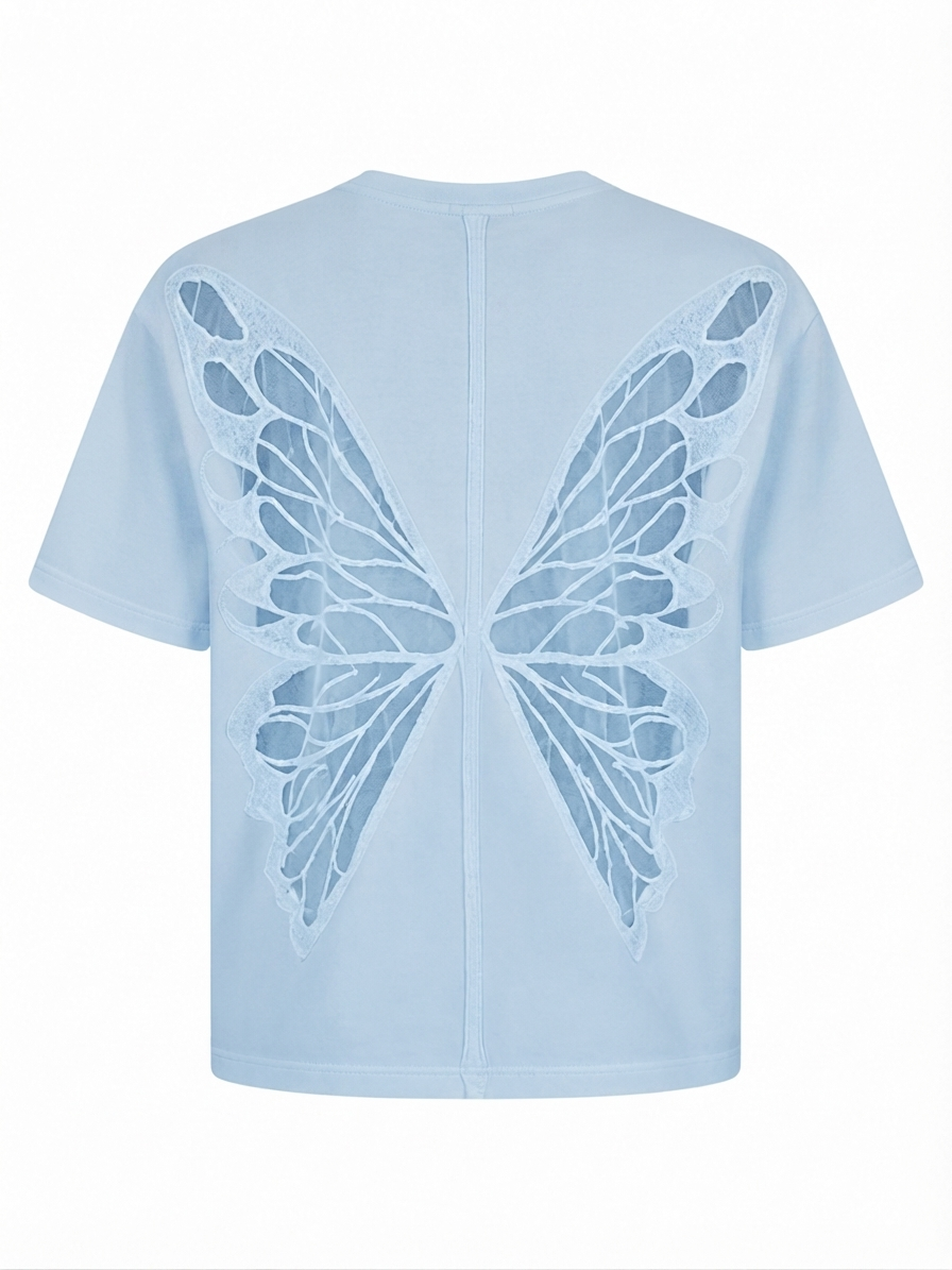 Free Spirit Butterfly Cutout Top