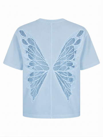 Free Spirit Butterfly Cutout Top