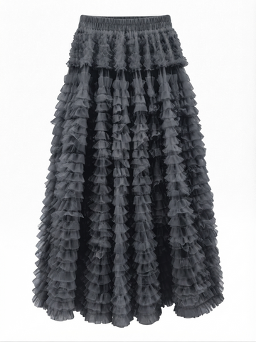 Limitless Tiered Chiffon Maxi Skirt