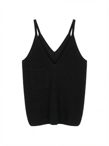 Grounded Knitted V-Neck Vest