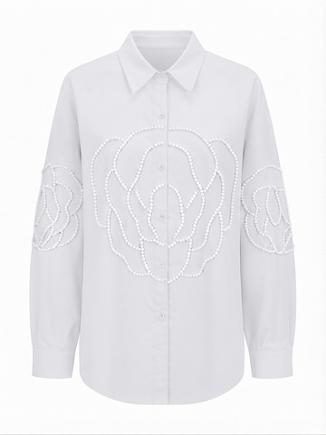 Radiant Pearl Embellished Blouse