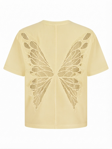 Free Spirit Butterfly Cutout Top