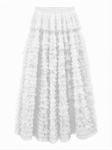 Limitless Tiered Chiffon Maxi Skirt