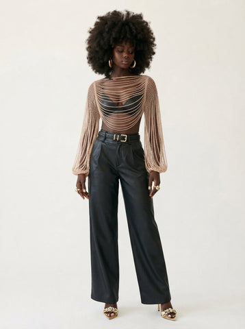 Radiant Beaded Fringe Top