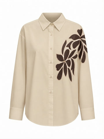 Worthy Embroidered Floral Loose Blouse