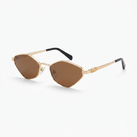 Daring Gold Cat Eye Sunglasses