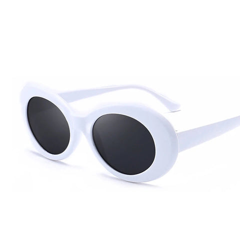 Vibrant Yellow Oval Sunglasses